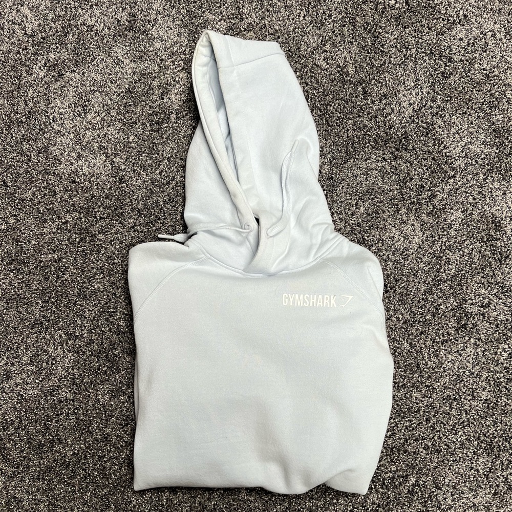 Gymshark Crest Hoodie - Clearwater Blue - Medium